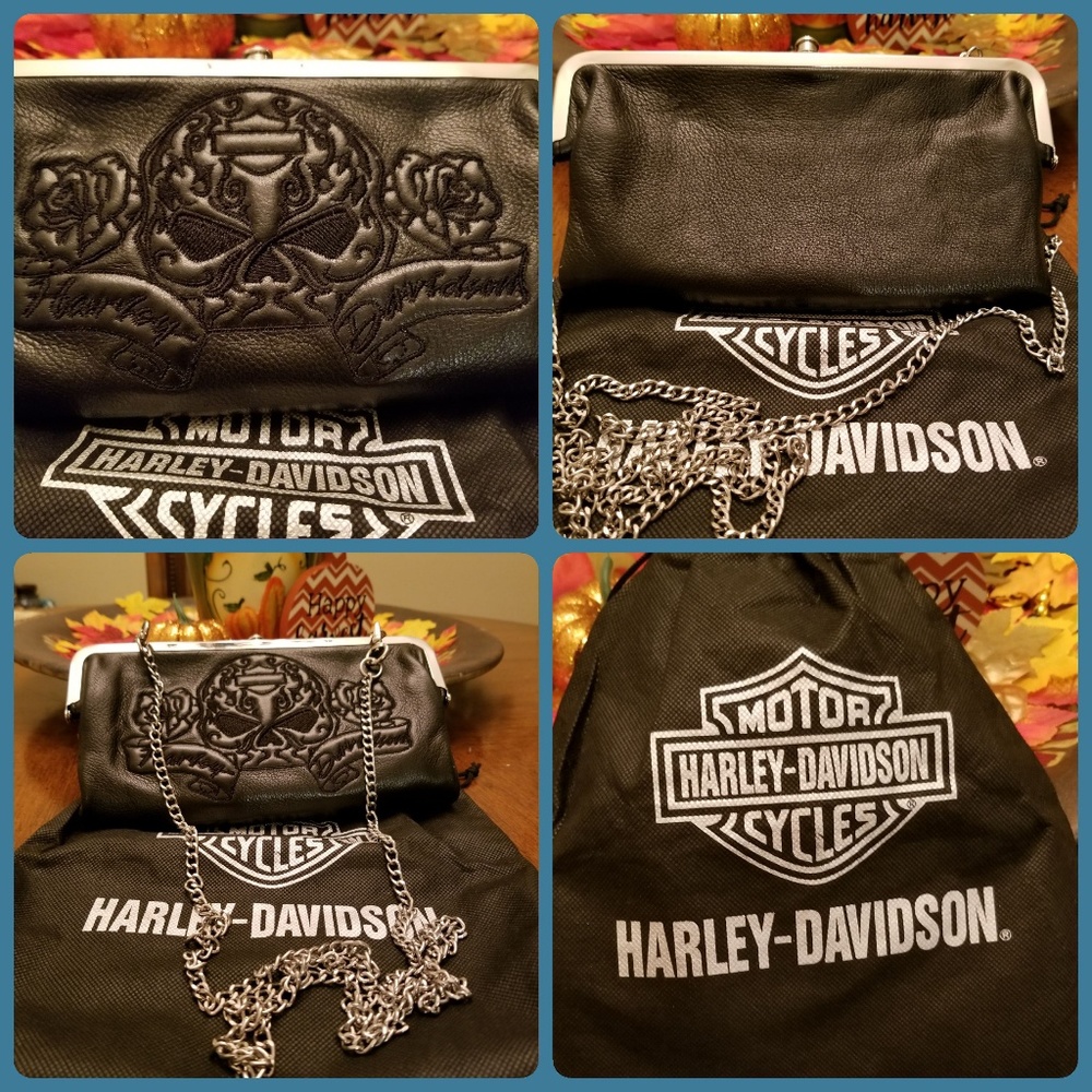 NWOT HD Leather Clutch